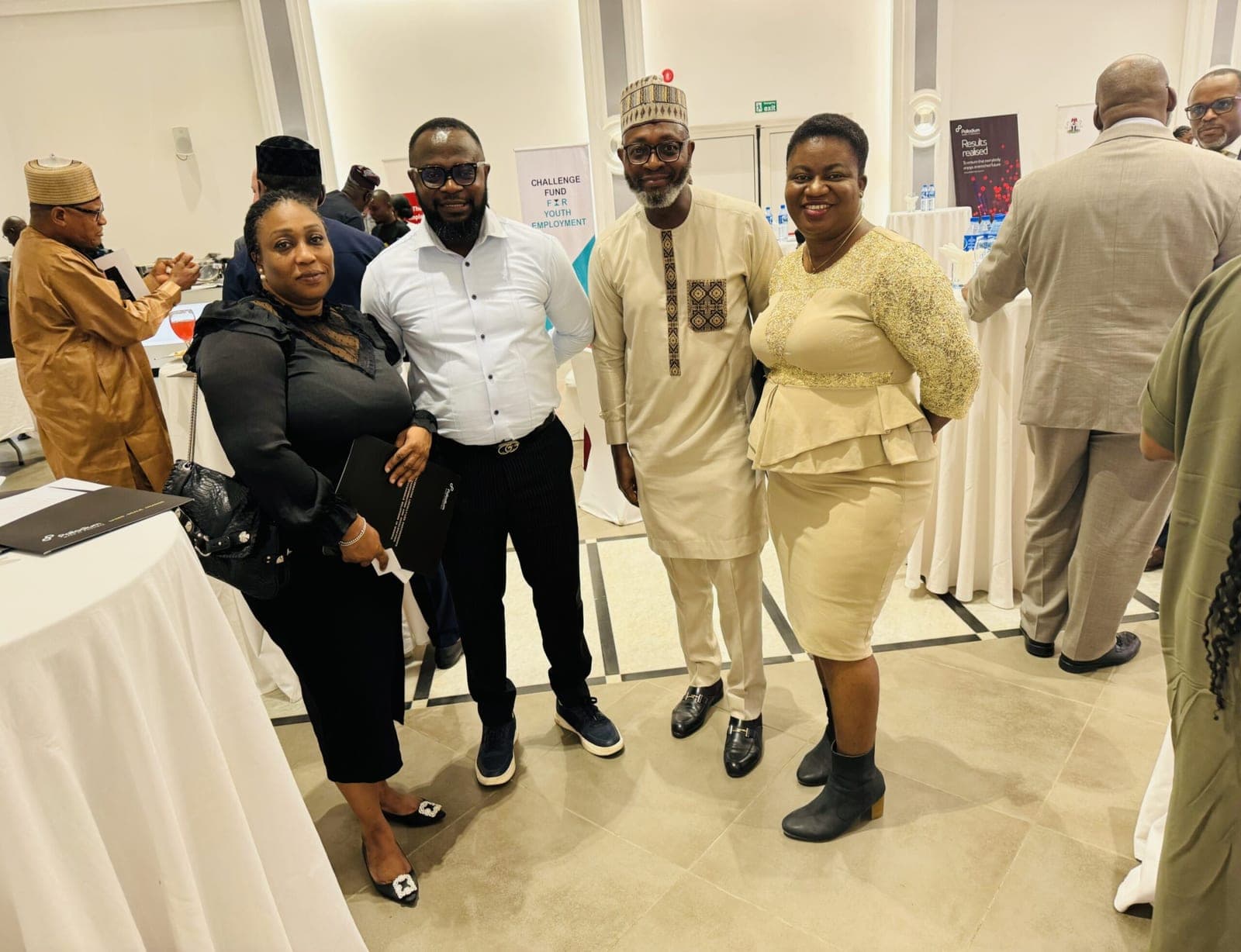 Pad-Up's CEO with leaders at the Palladium group's twentieth anniversary gathering