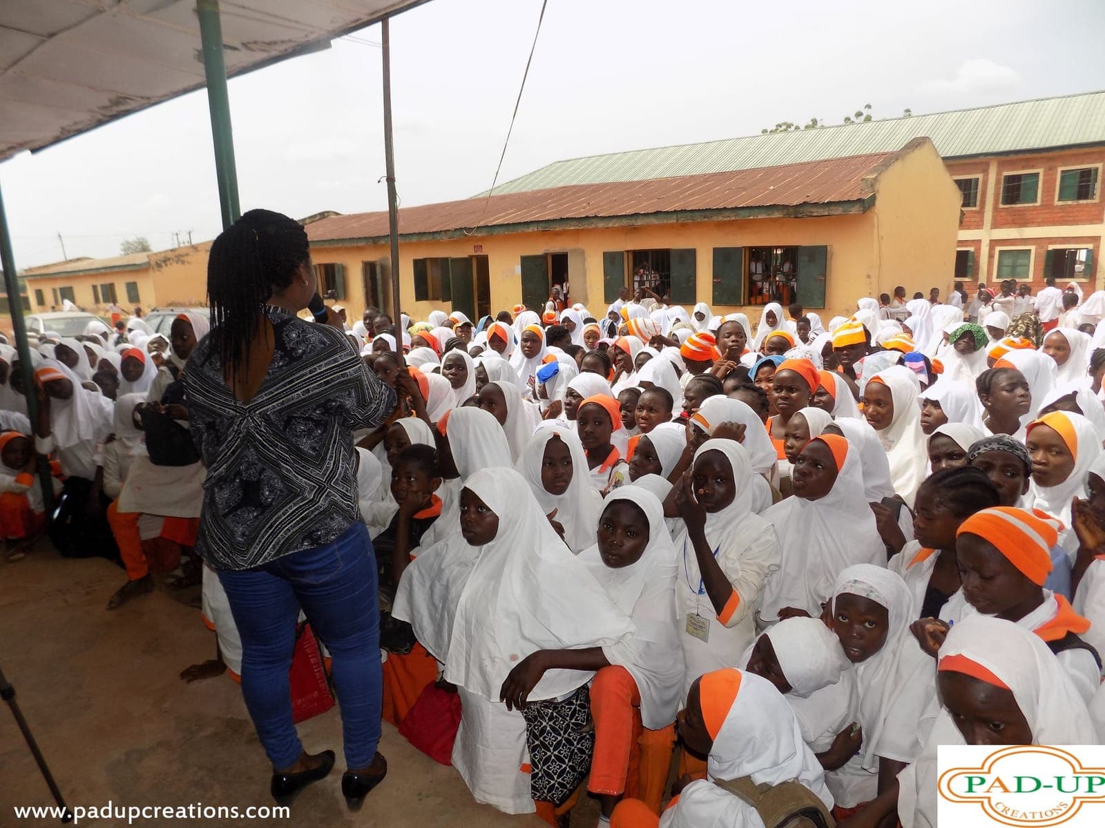 Girls at a Period Access distribution