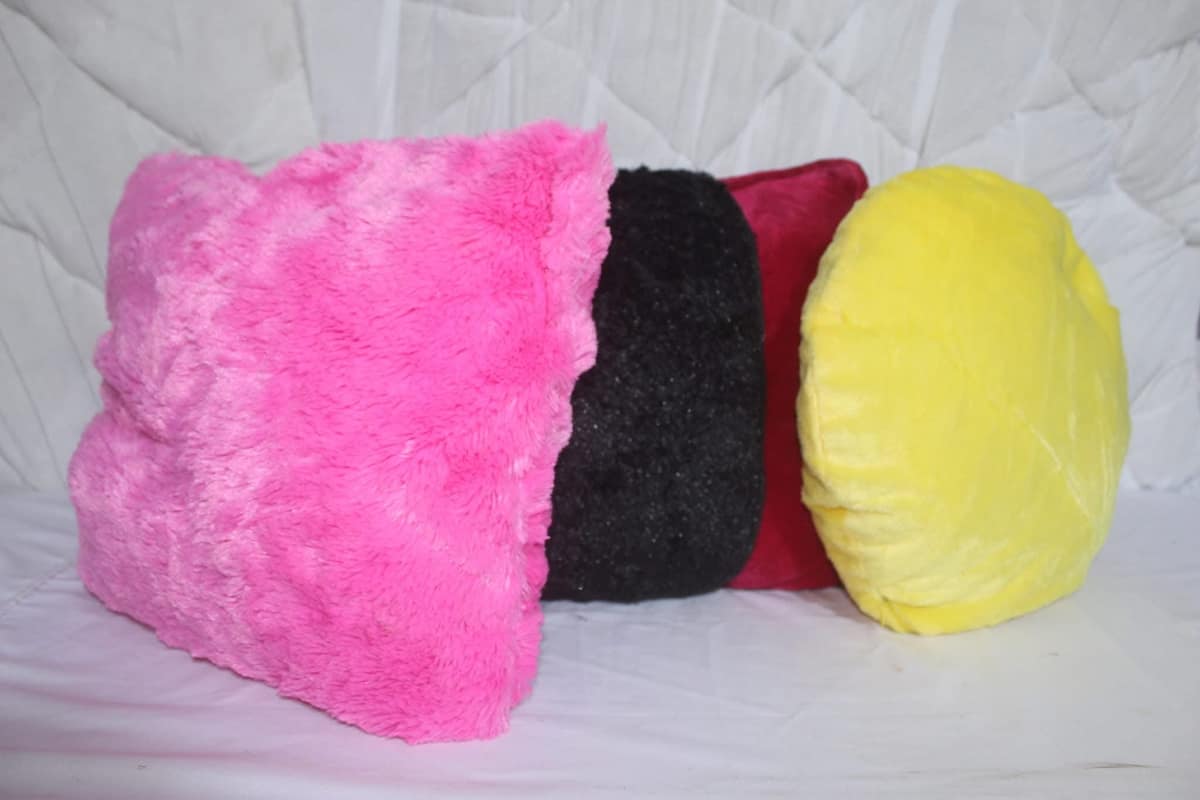 Cushions handmade by Kommmb Innovations from Pad-Up's fabric offcuts